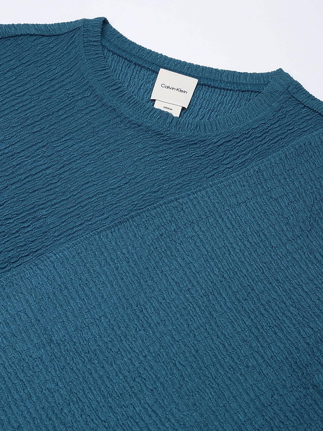 Calvin Klein Women's Textured Knit 3/4 Sleeve Top