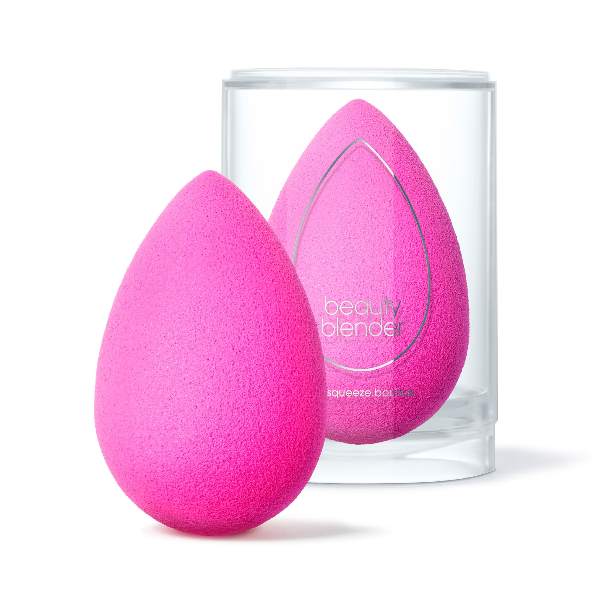 Beautyblender® Original Pink Beauty Blender Makeup Sponge, Super-Soft Foam Easily Blends Foundations, Powders & Creams, Made in USA, Reusable, Washable, Streak Free Application