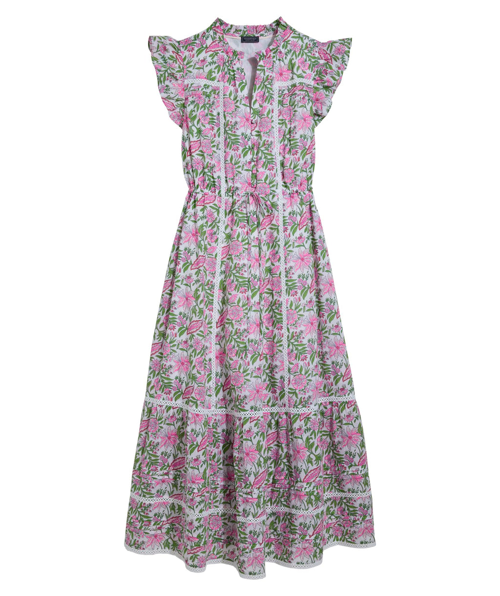 vineyard vines Abigail Dress, White Bayley Block, XS