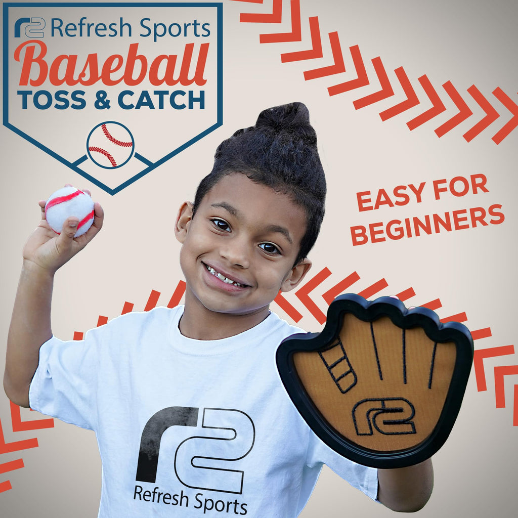 Toss and Catch Ball Set: Fun Ball and Catch Game - Best Baseball Gifts for Boys & Girls - Baseball Glove Kids Toy - Toddler Boy Toys & Birthday Gift Idea for 9 8 7 6 5 4 3 + Year Old Boy Birthday Gift