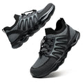 Water Shoes for Men Women Hiking Amphibious Beach Mens Shoes Lightweight Water Sports Shoes for Swimming Fishing Kayaking BlackGrey