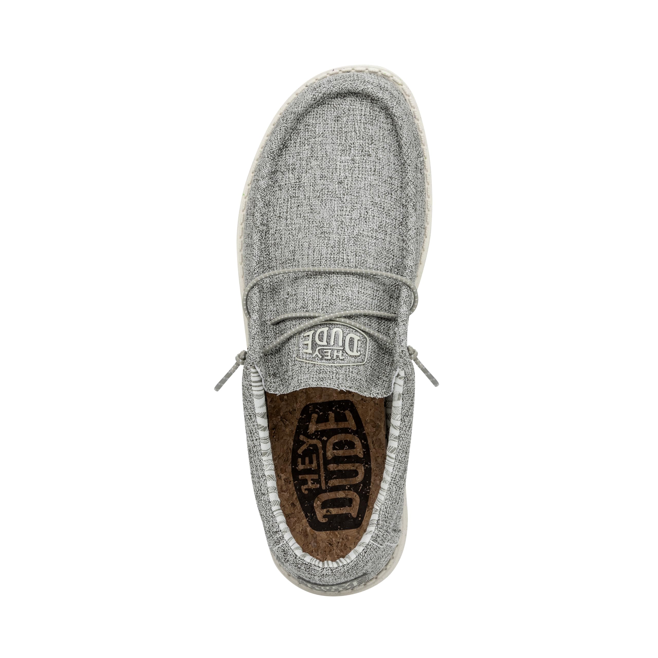 HEYDUDE Men's Wally-Blend Linen Iron Size 11 | Men's Shoes | Men Slip-on Loafers | Comfortable & Light-Weight