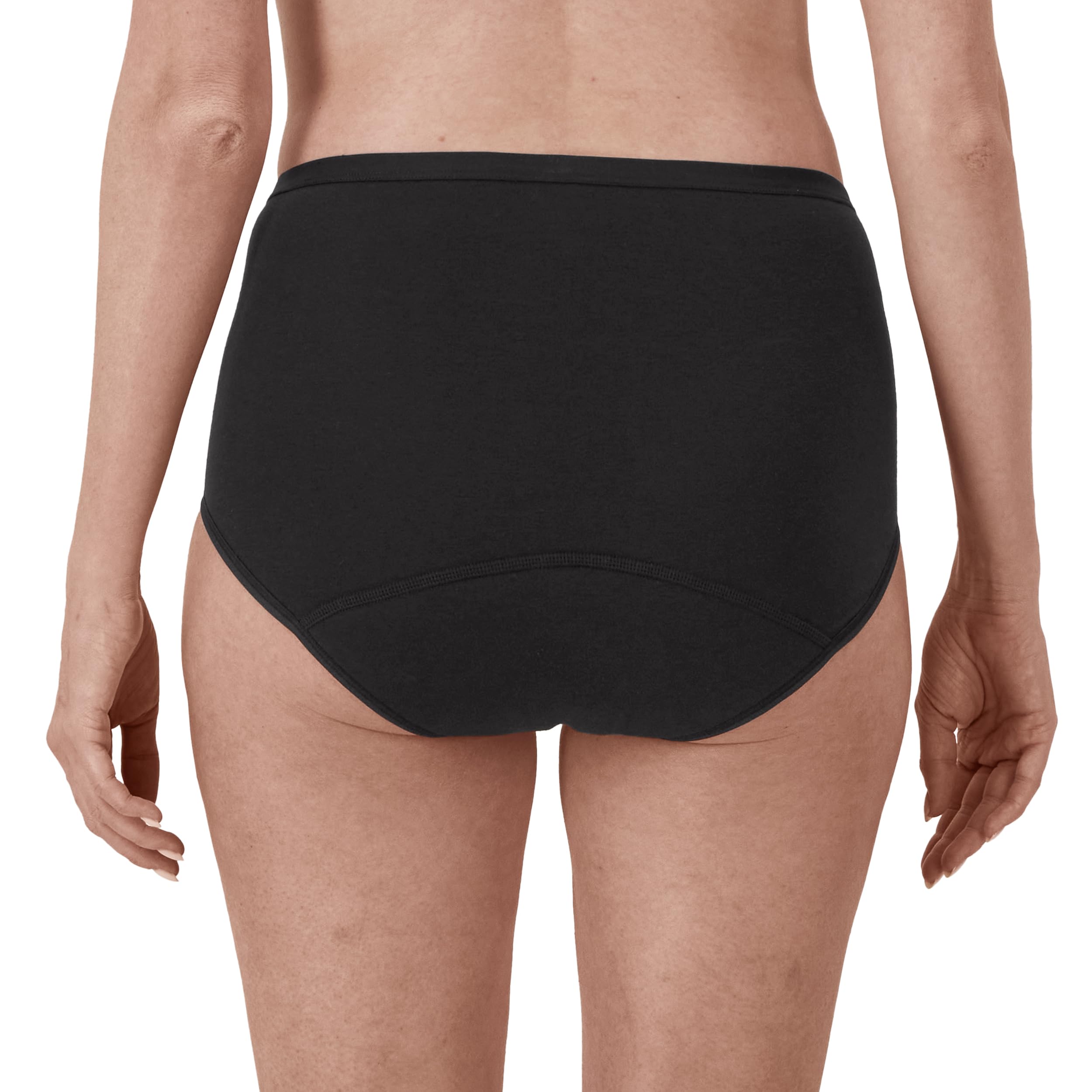 Hanes Women's Comfort, Period. Briefs, Super Leak Post-Partum & Period Underwear, 3-Pack