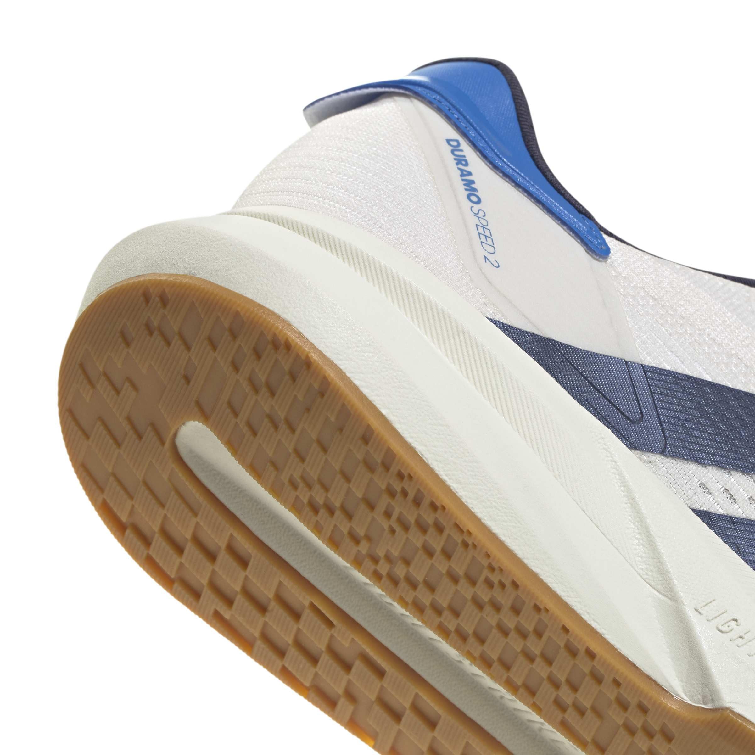 adidas Men's Duramo Speed 2 Running, Chalk White/Shadow Navy/Ray Blue, 13