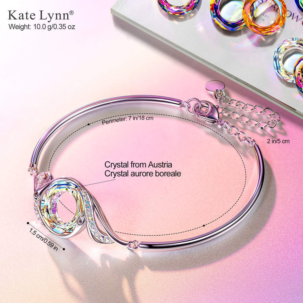 Kate Lynn Phoenix Bracelets for Women Crystal Bangle Bracelet Jewelry for Women Unique Birthday Gifts for Women Chritmas Gift Mothers Day Gifts for Mom Wife Girlfriend Daughter Best Fiends Ladies Present