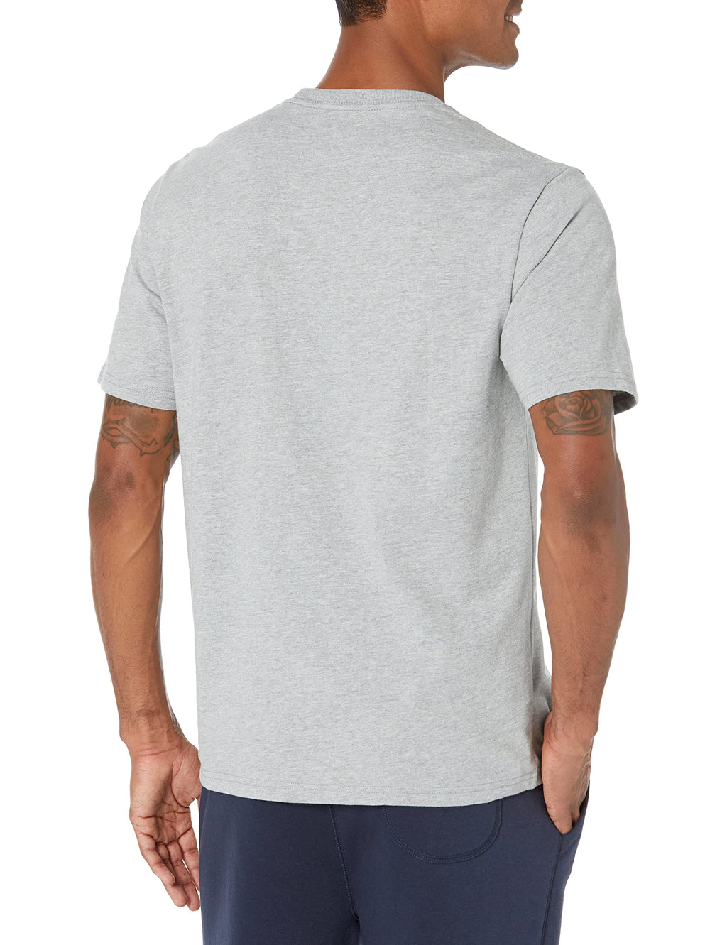 Amazon Essentials Men's Big & Tall 2-Pack Short-Sleeve Crewneck T-Shirt Shirt, Heather Grey/Heather Grey, 4X