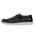 HEYDUDE Men's Wally Sox Black White Size 13 | Men's Loafers | Men's Slip On Shoes | Comfortable & Light-Weight