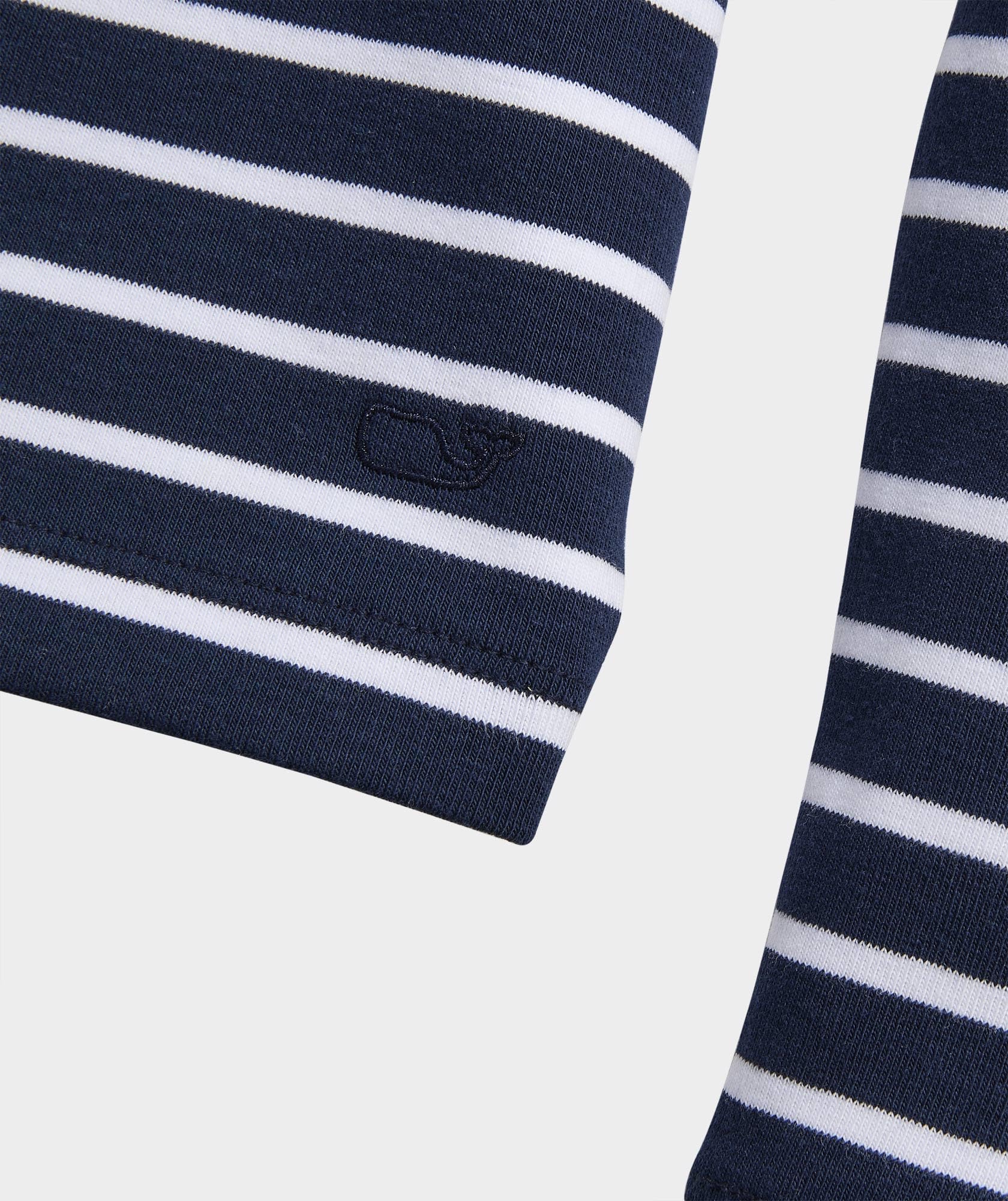 vineyard vines Deluxe Boatneck Tee, Nautical Navy Stripe, M