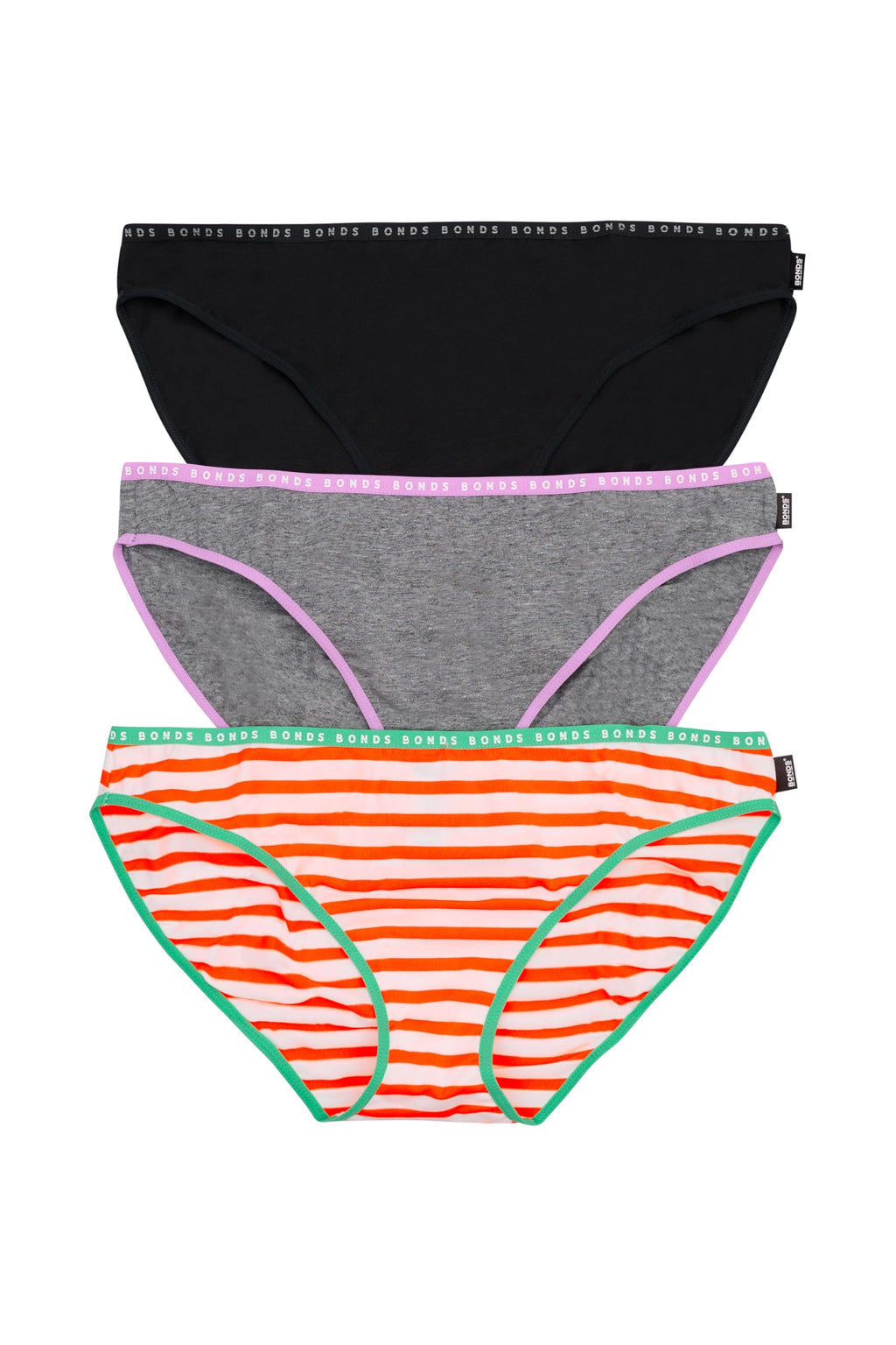 Bonds Women’s Hipster Underwear 3-Pack – Classic Low-Rise Cotton, Comfortable Everyday Fit