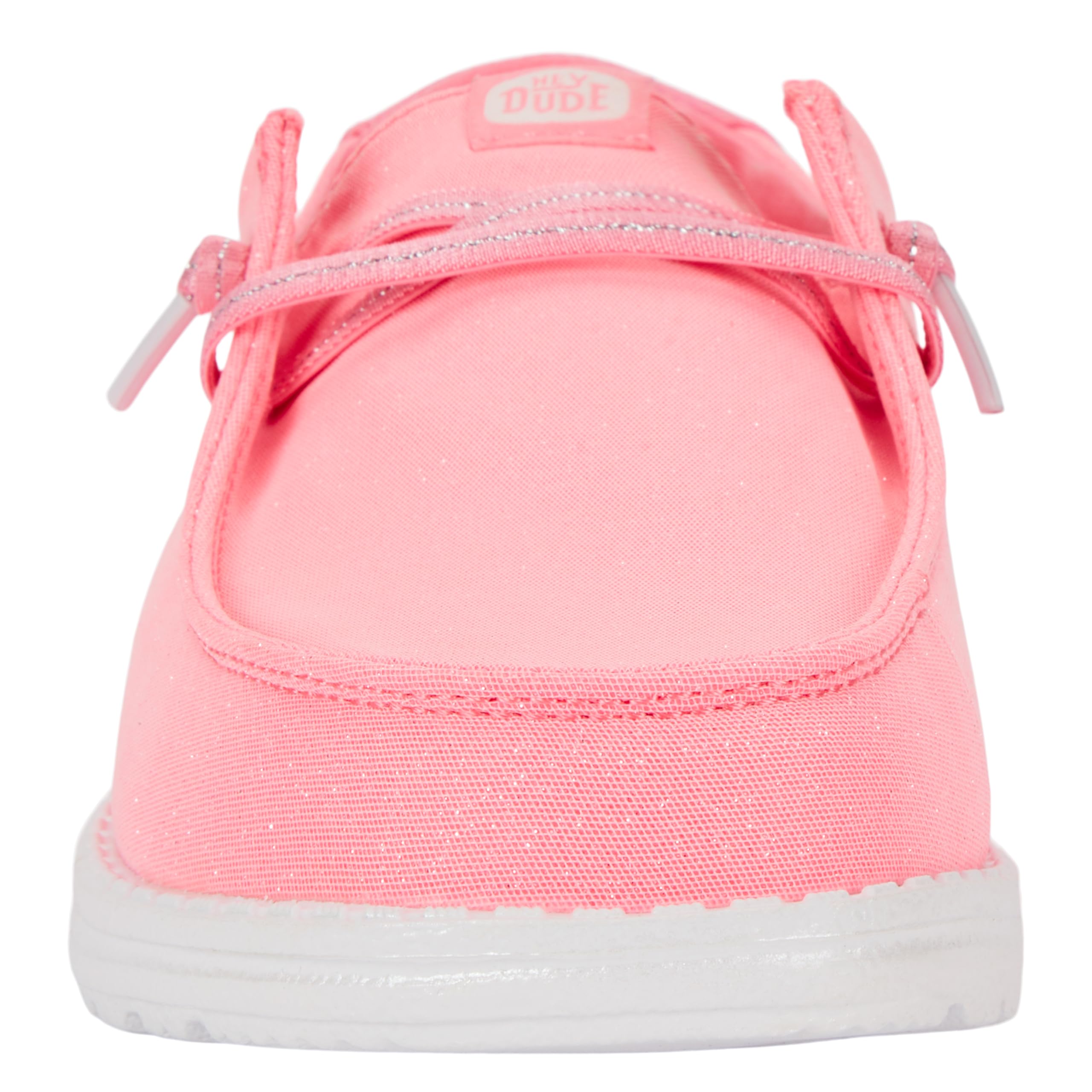 HEYDUDE Wendy Stardust Plumeria Pink Size 8, Women’s Shoes, Women’s Slip-on Loafers, Comfortable & Light-Weight