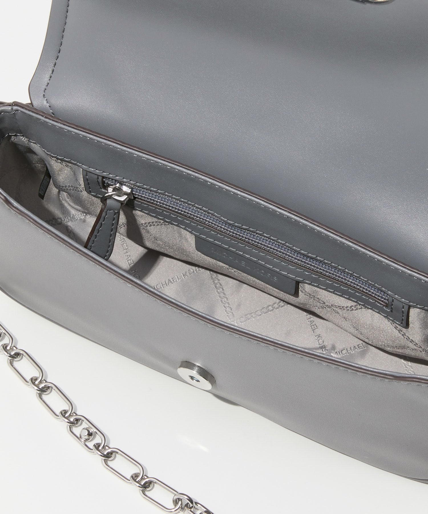 Michael Kors Shoulder Bag 30F2S7PC2L PARKER MD CONV POUCHETTE SHLDR, gray, One Size