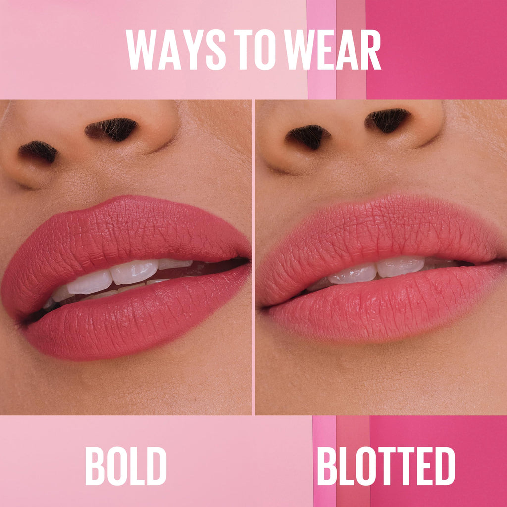 MAYBELLINE Serum Lipstick, Hydrating Lip Makeup with 8HRs of Lip Plumping Moisture with Hyaluronic Acid + Oil Blend, Hold The Door (Midtone Mauve Matte)