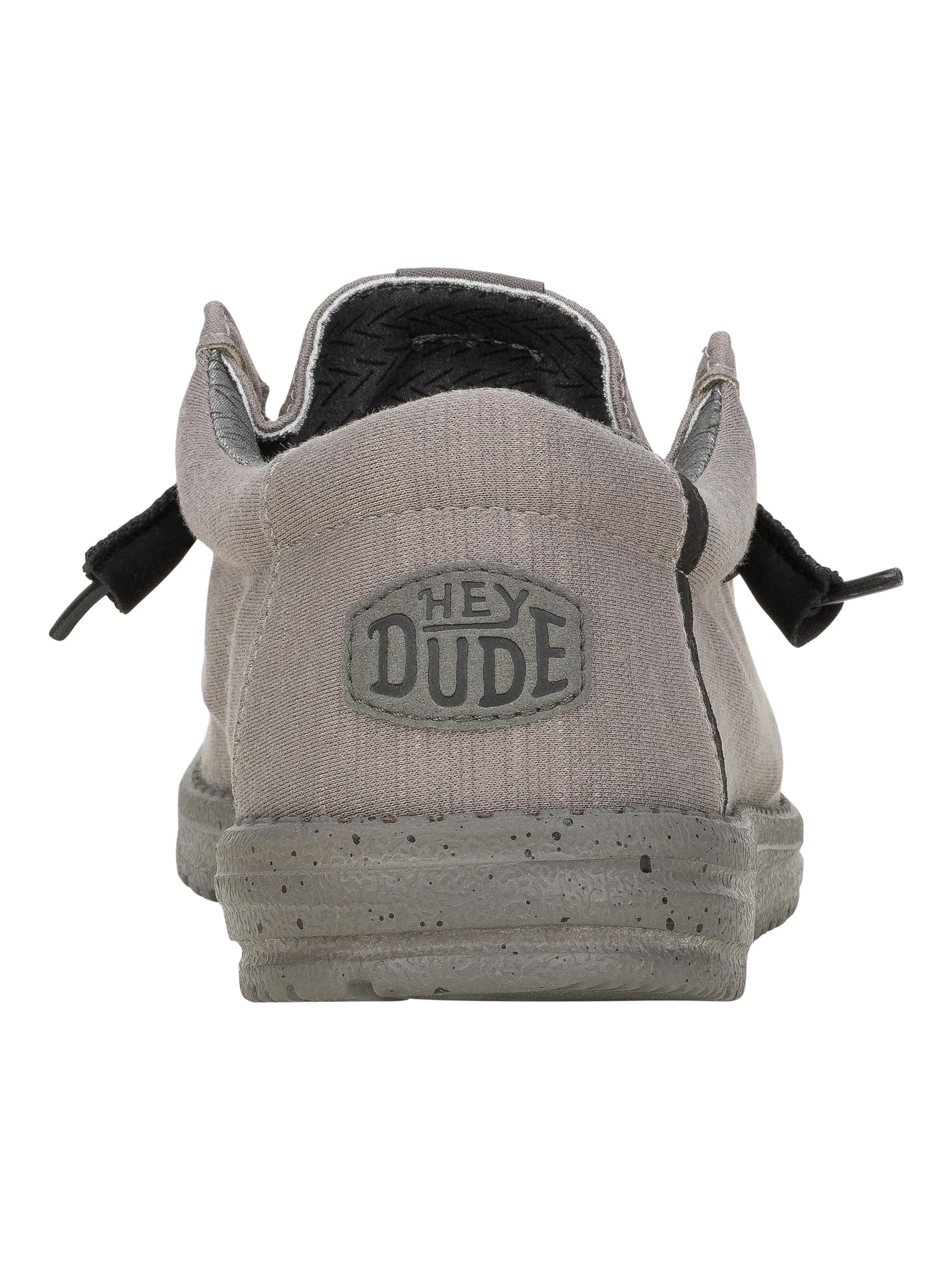 HEYDUDE Men's Wally Stretch Fleece Lava Stone Size 11, Men’s Shoes, Men's Slip-on Loafers, Comfortable & Light-Weight