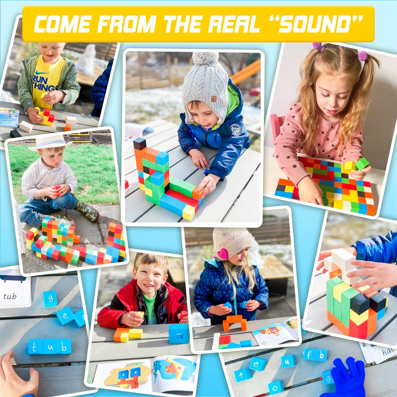 48PCS Magnetic Blocks for Toddlers Toys, Large Magnetic Cube Toy for Sensory Montessori Education Preschool Magnet Toys for 3 4 5 6 Year Old Boys and Girls