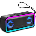 IKT Portable Bluetooth Speaker with Lights x Stocking Stuffers, 30W Loud Stereo Sound, Bluetooth5.4, Enhanced Bass,30H Playtime, TWS Pairing, IPX7 Waterproof, Speakersfor Home/Party/Outdoor
