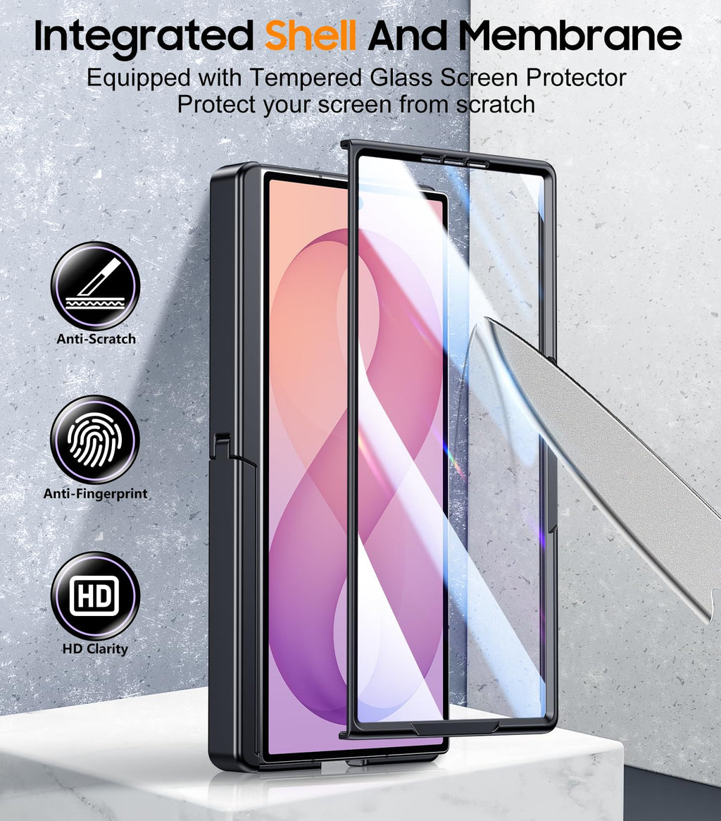 SPIDERCASE Magnetic for Samsung Galaxy Z Fold 8 Ultra Case, Black