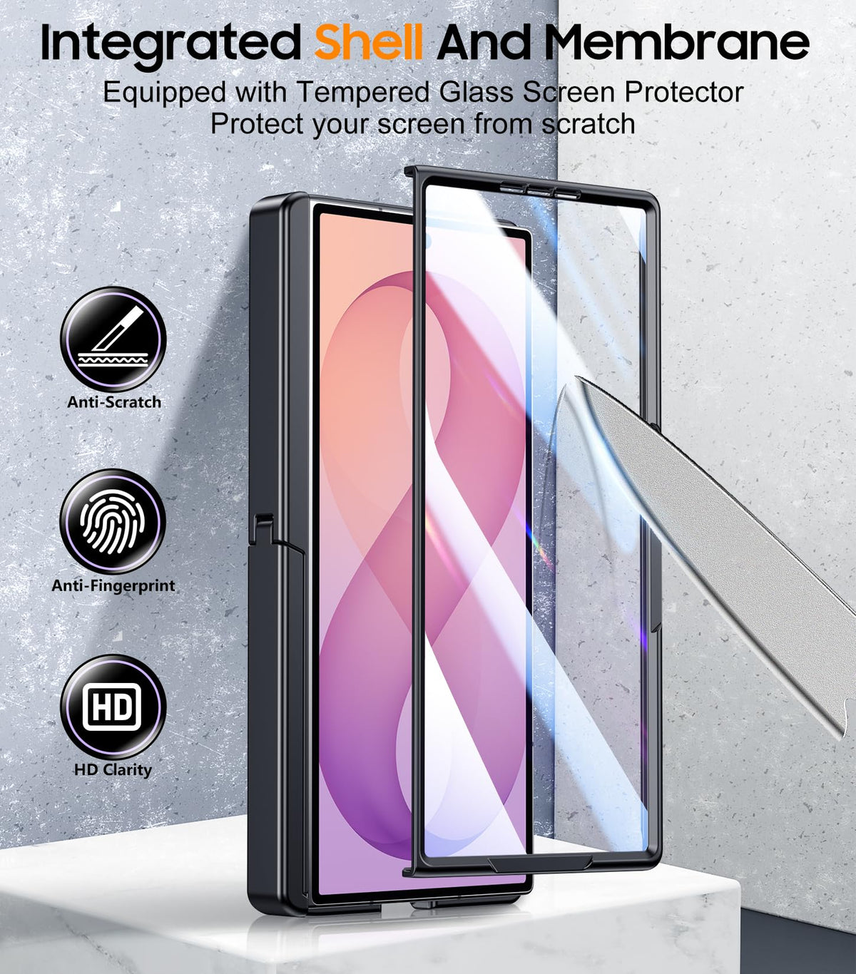 SPIDERCASE Magnetic for Samsung Galaxy Z Fold 8 Ultra Case, Black