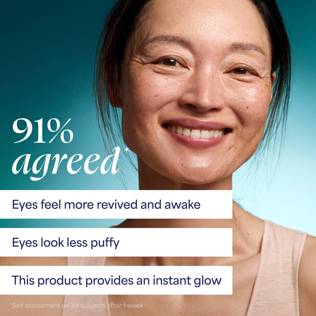 TULA Skin Care Spresso Energizing Eye Balm, Iced - Energizing & Hydrating Caffeine Under Eye Treatment for Dark Circles, Portable and Perfect to Use On-the-go, 0.35 oz.