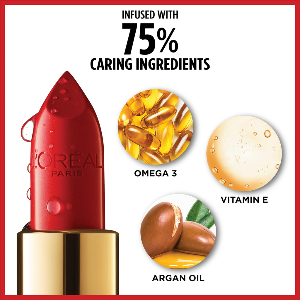 L'Oreal Paris Colour Riche Original Creamy, Hydrating Satin Lipstick with Argan Oil and Vitamin E, Bronzine , 1 Count