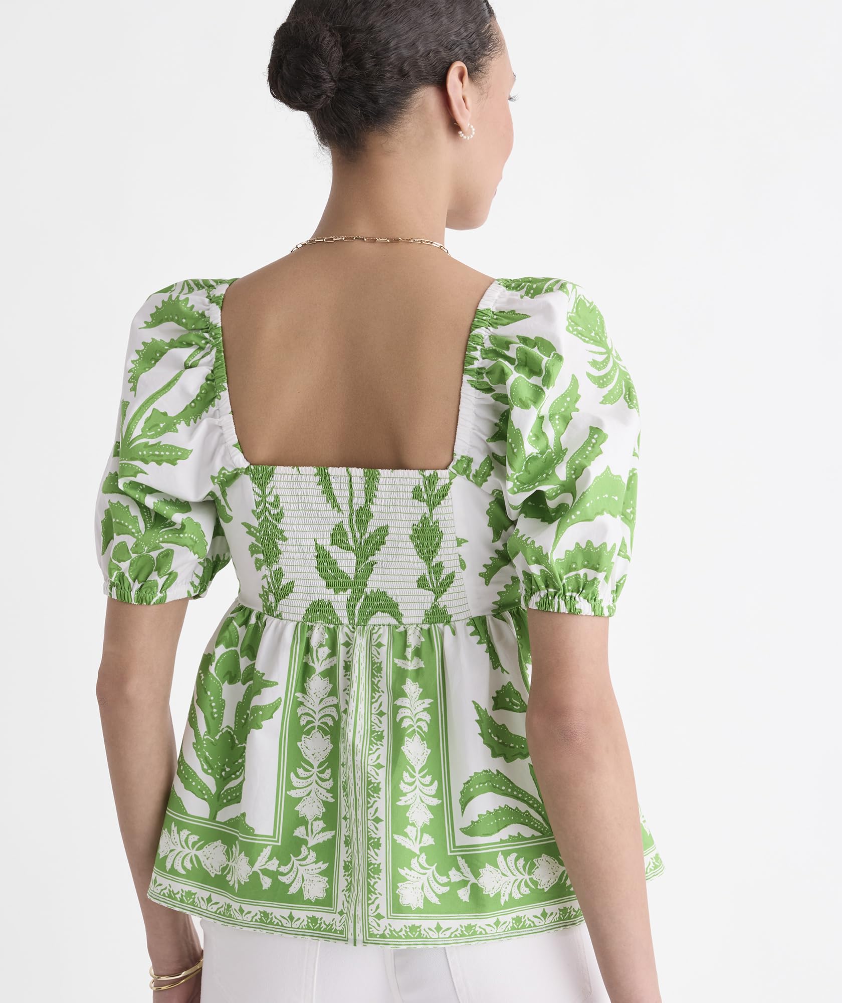 vineyard vines Sally Top, Pineapple Palm Print, XS