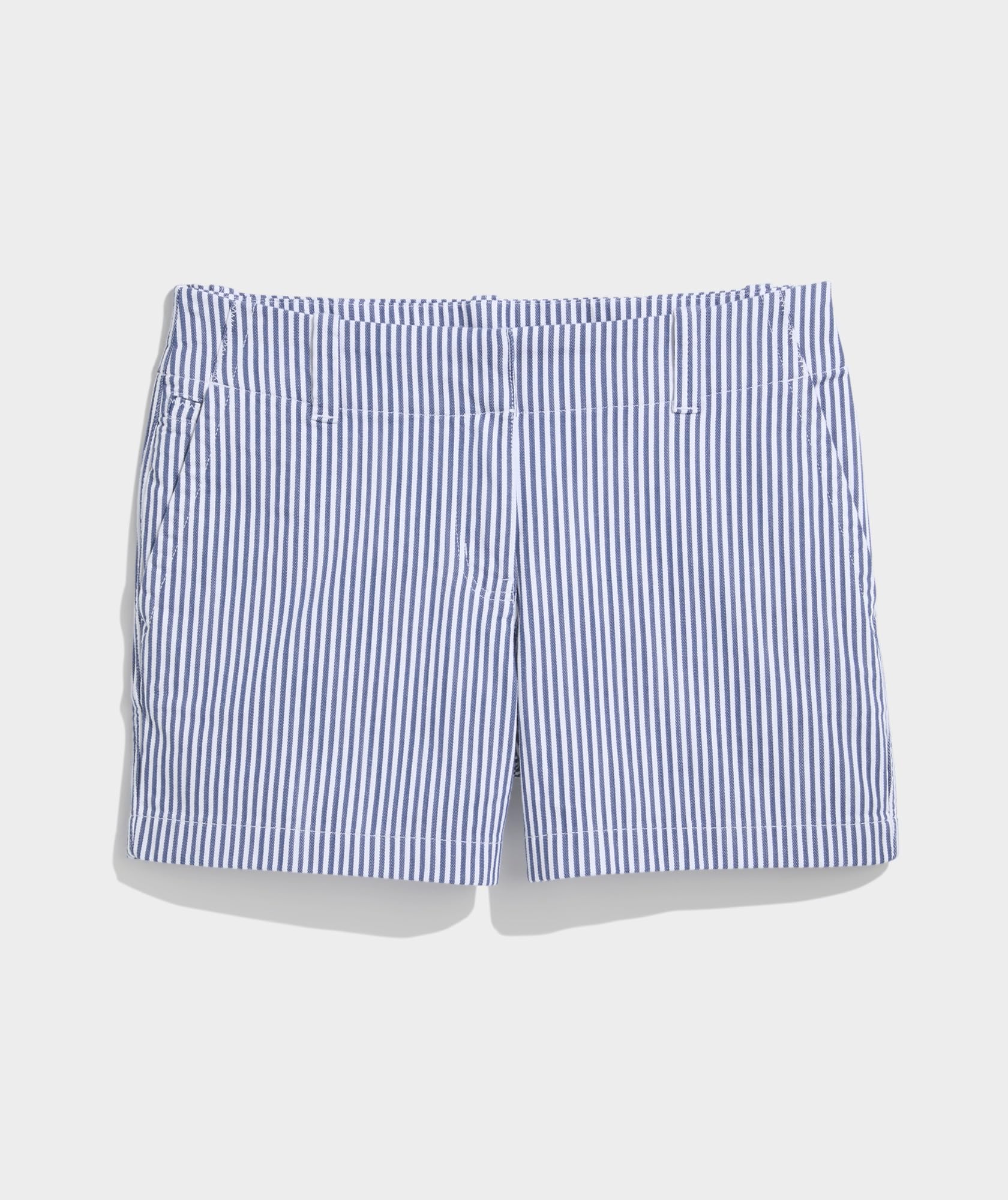 vineyard vines 3 1/2 Inch Herringbone Every Day Shorts, Moonshine Stripe, 4