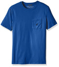Nautica mens Solid Crew Neck Short-sleeve Pocket T-shirt T Shirt, Monaco Blue, 4X US