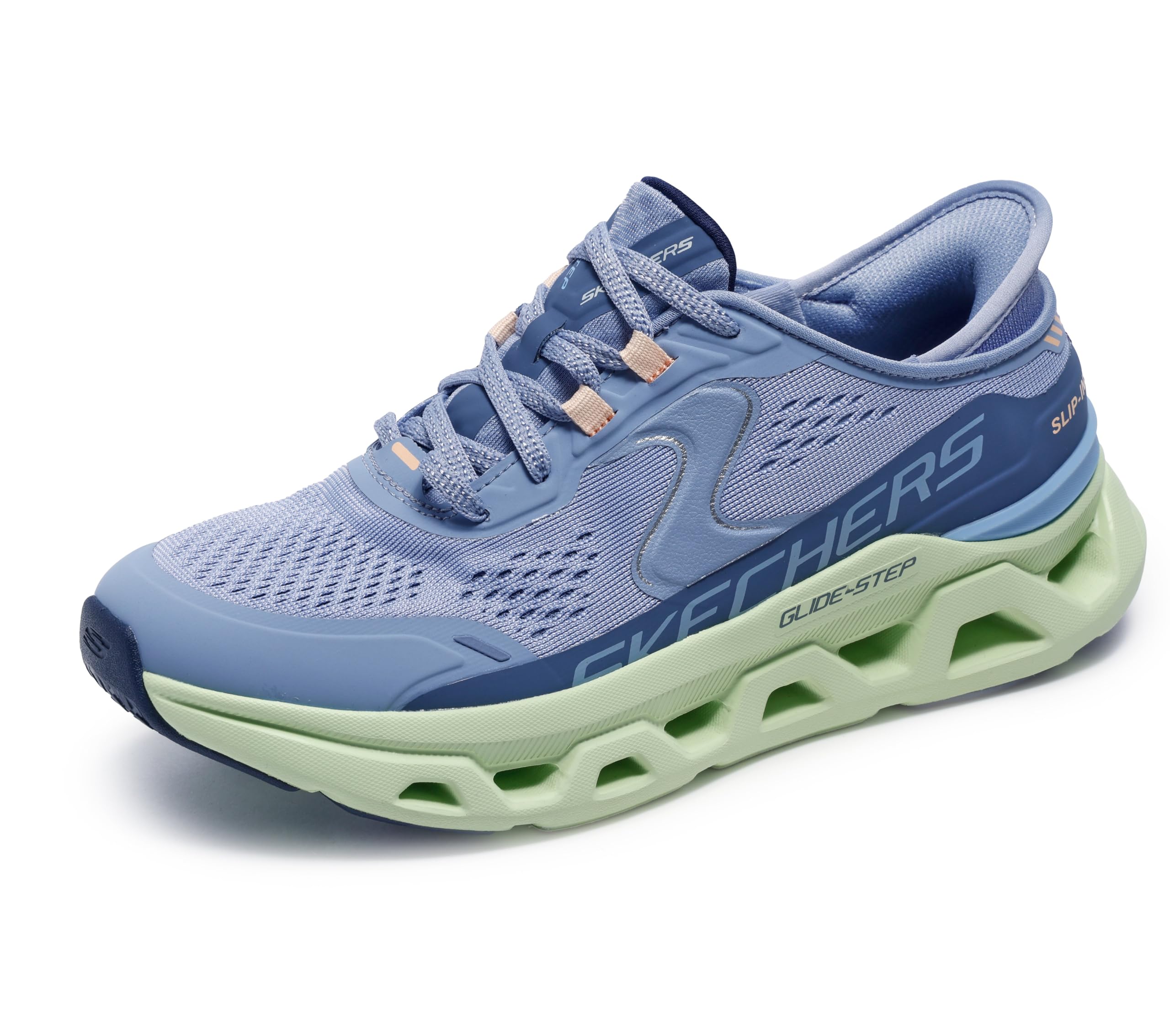 Skechers Women's Glide-Step Altus Hands Free Slip-Ins, Blue/Multi, 5