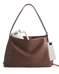 Missnine Hobo Bag for Women Designer Purse Shoulder Handbags Vegan Leather Tote Bag Large Crossbody Bags with Multi-Pockets,Coffee