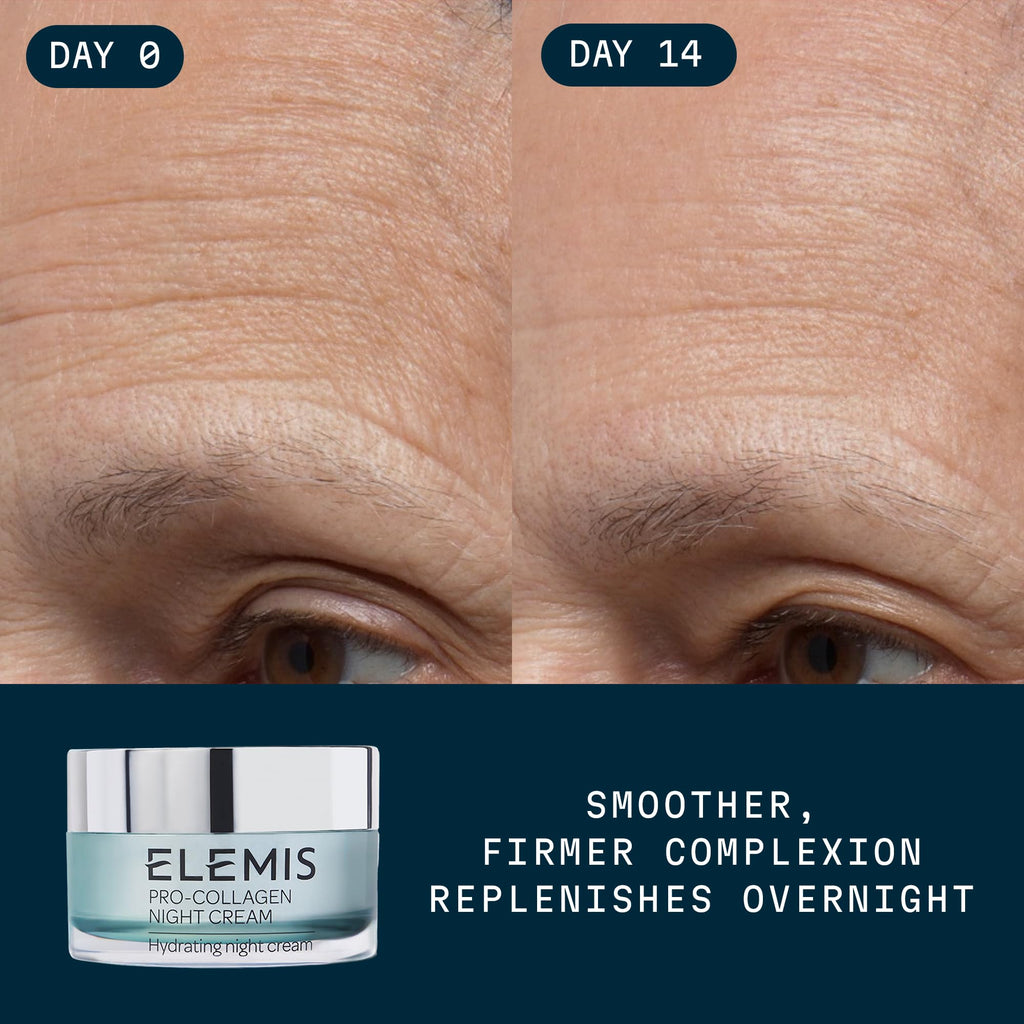 ELEMIS Pro-Collagen Night Cream - Overnight Anti-Aging Moisturizer - Hydrating and Firming Formula for Fine Lines and Wrinkles - 50ml