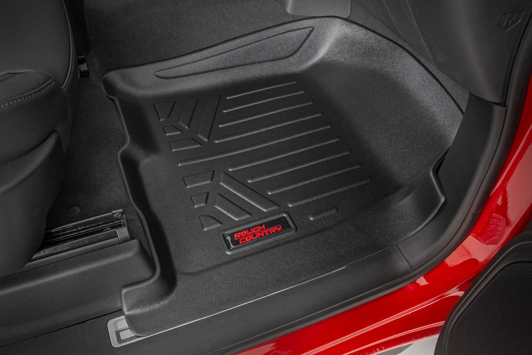 Rough Country Floor Mats for 07-13 Chevy/GMC 1500/2500HD | Crew Cab - M-21073