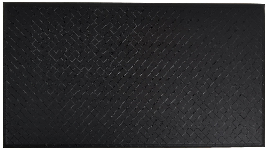 Amazon Basics Anti-Fatigue Standing Mat, Non-Slip, Cushioned Comfort Mat for Home, Office and Kitchen, 20" x 36" x 0.6", Black, 1-Pack
