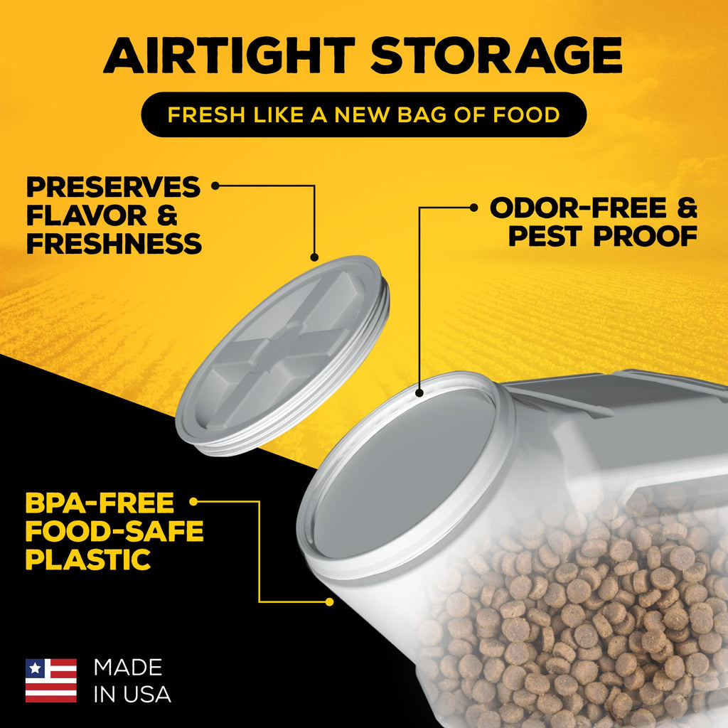 Gamma2 Vittles Vault Pet Food Storage Containers - Sealed Dog and Cat Food Storage Container, Fits up to 50lbs, Made in the USA - [14"L x 20"H]