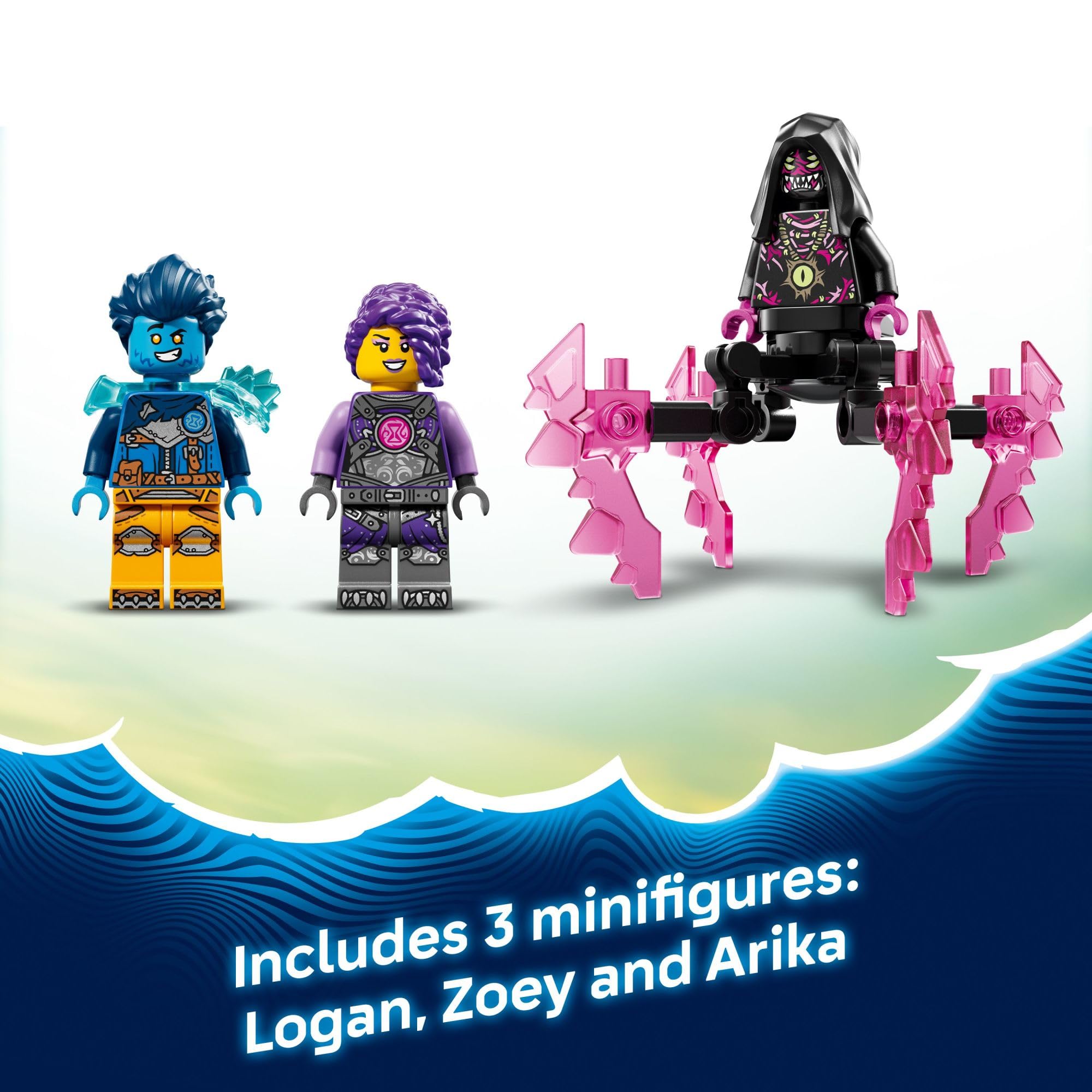 LEGO DREAMZzz Crocodile Submarine Building Toy for Boys & Girls - Pretend Play Set for Kids, Ages 8+, W/2 Build Options - Includes 3 Minifigures & Treasure Creature - Gift Idea for Birthdays - 71512