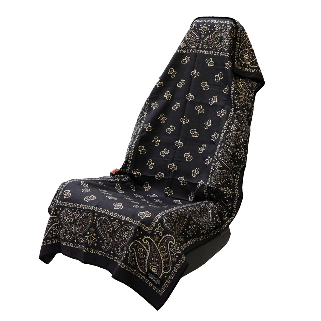 Sprints Athletic Running Towel, Full-Sized, Car Seat Cover - Performance Microfiber (Paisley Probs)
