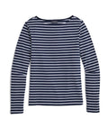 vineyard vines Deluxe Boatneck Tee, Nautical Navy Stripe, M