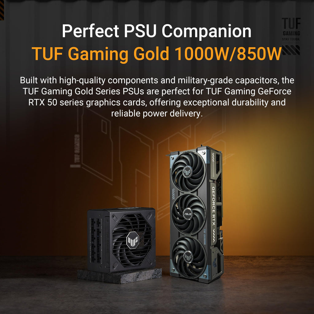 ASUS TUF GeForce RTX™ 5070 12GB GDDR7 OC Edition Graphics Card, NVIDIA, Desktop (PCIe® 5.0, HDMI®/DP 2.1, 3.125-Slot, Military-Grade Components, Protective PCB Coating, Axial-tech Fans)