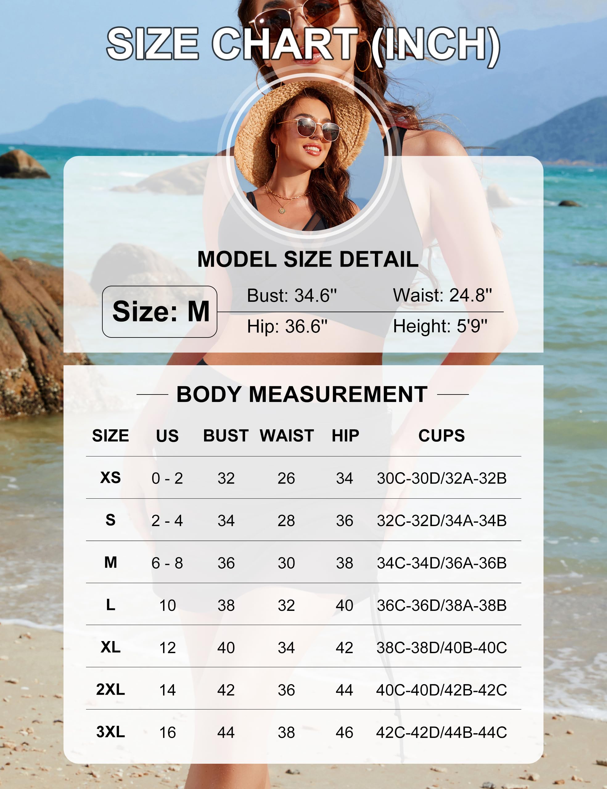 Blooming Jelly Womens Swim Dress Skirt High Waisted Bikini Sets Tummy Control Swimsuit Two Piece Bathing Suit (M, Black Stripes)