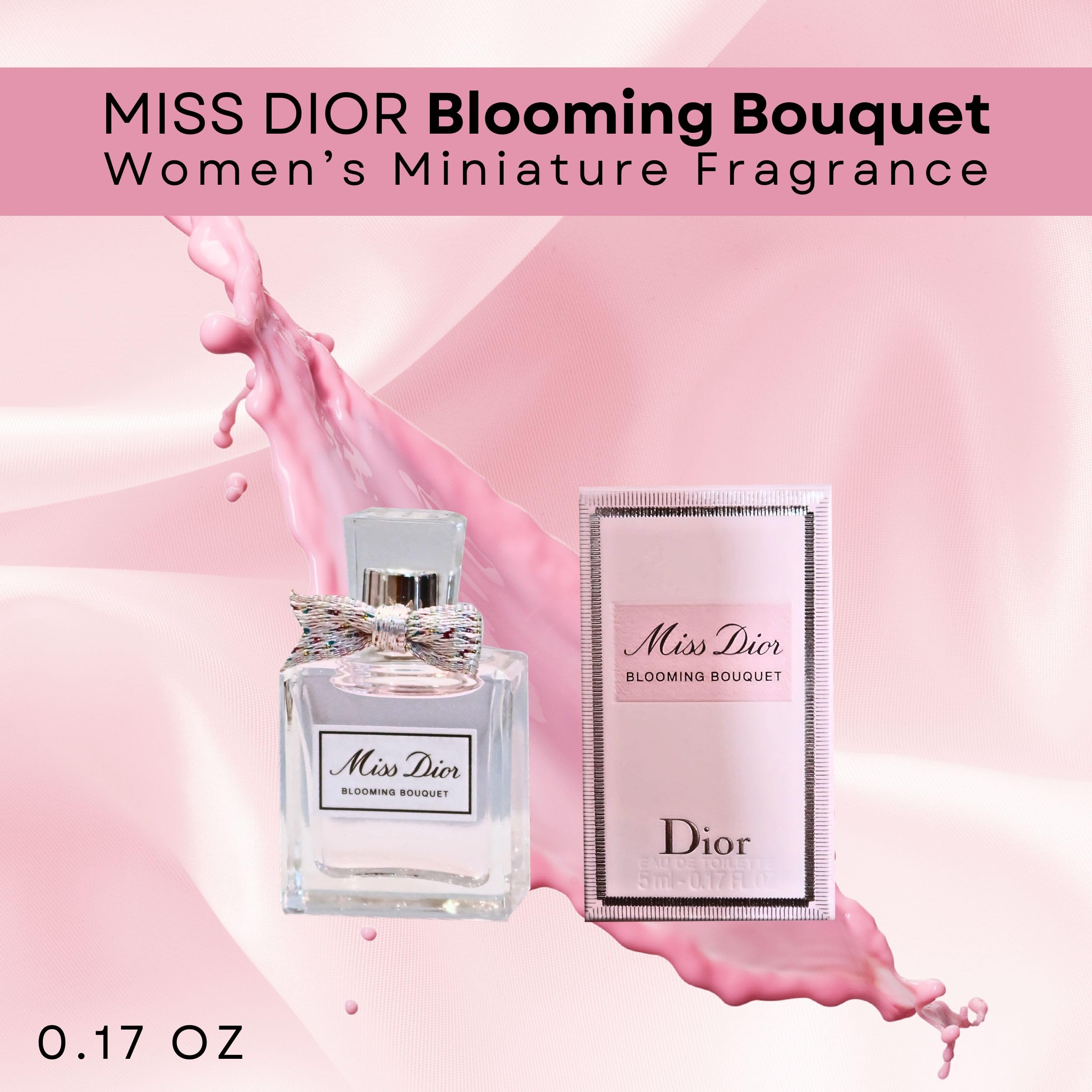 Dior Miss Dior Blooming Bouquet for Women Eau de Toilette Splash, 0.17 Ounce