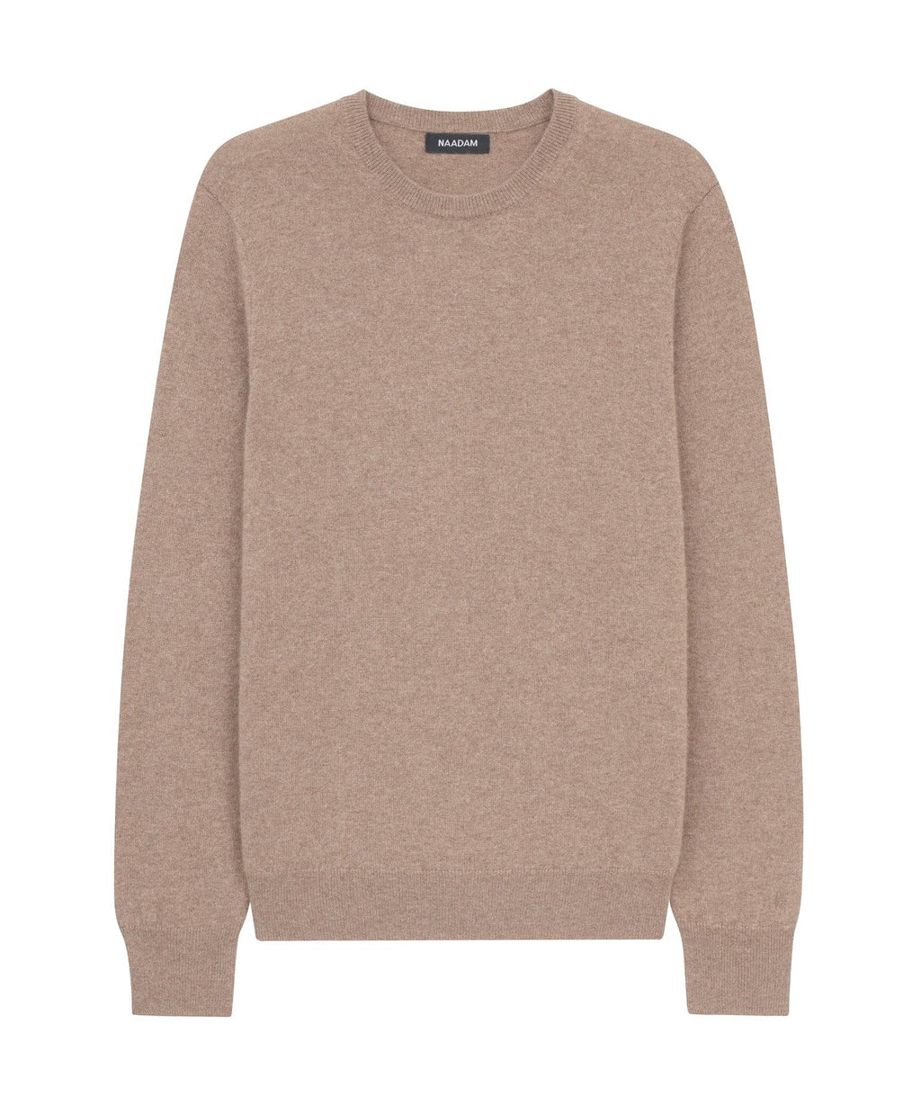 NAADAM Men's The Original Cashmere Crewneck Sweater, Brown Sugar, XL
