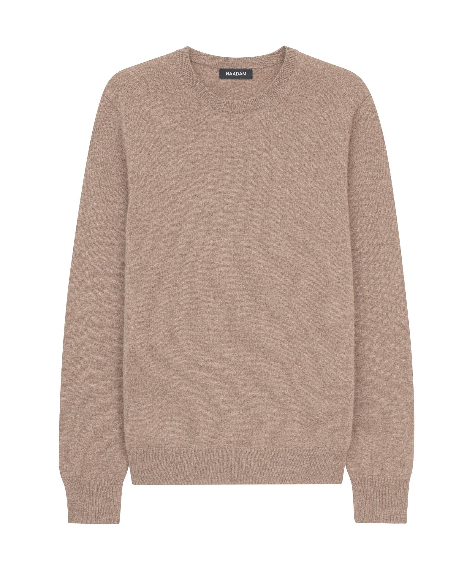 NAADAM Men's The Original Cashmere Crewneck Sweater, Brown Sugar, XL