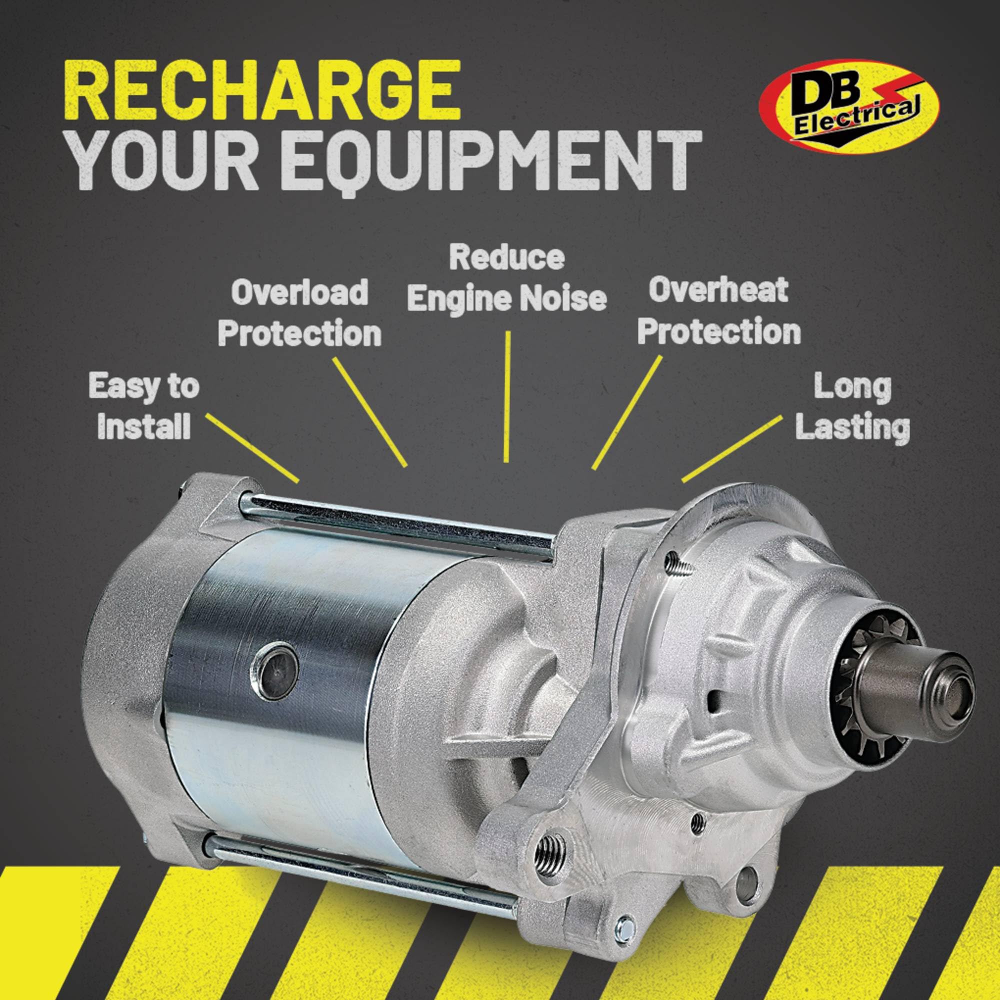 DB Electrical 410-14050 New Starter Compatible with/Replacement for Ford Truck Diesel 6.0L F Series 03-07, Excursion 03-05, 6.0 Diesel F250 - F550 Super Duty 03-06, Van 04-10 IMI25010-001 SA-904