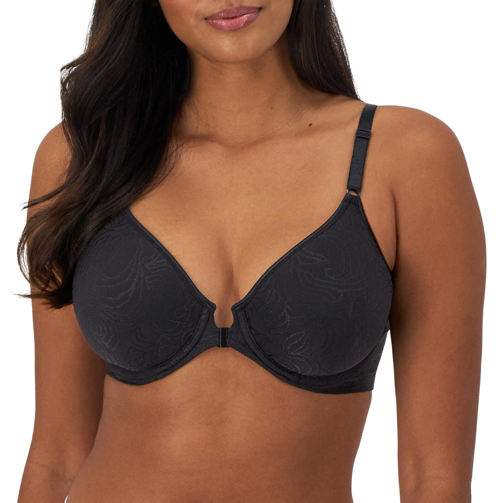 Bali Women's Comfort Revolution Front-Close Shaping Underwire Bra, Black,40B