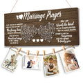 Wedding Gifts,Bachelorette & Bridal Shower Gifts for Bride and Groom Engagement Present for Wife NewlyWed Couple Marraige Prayer Photo Holder