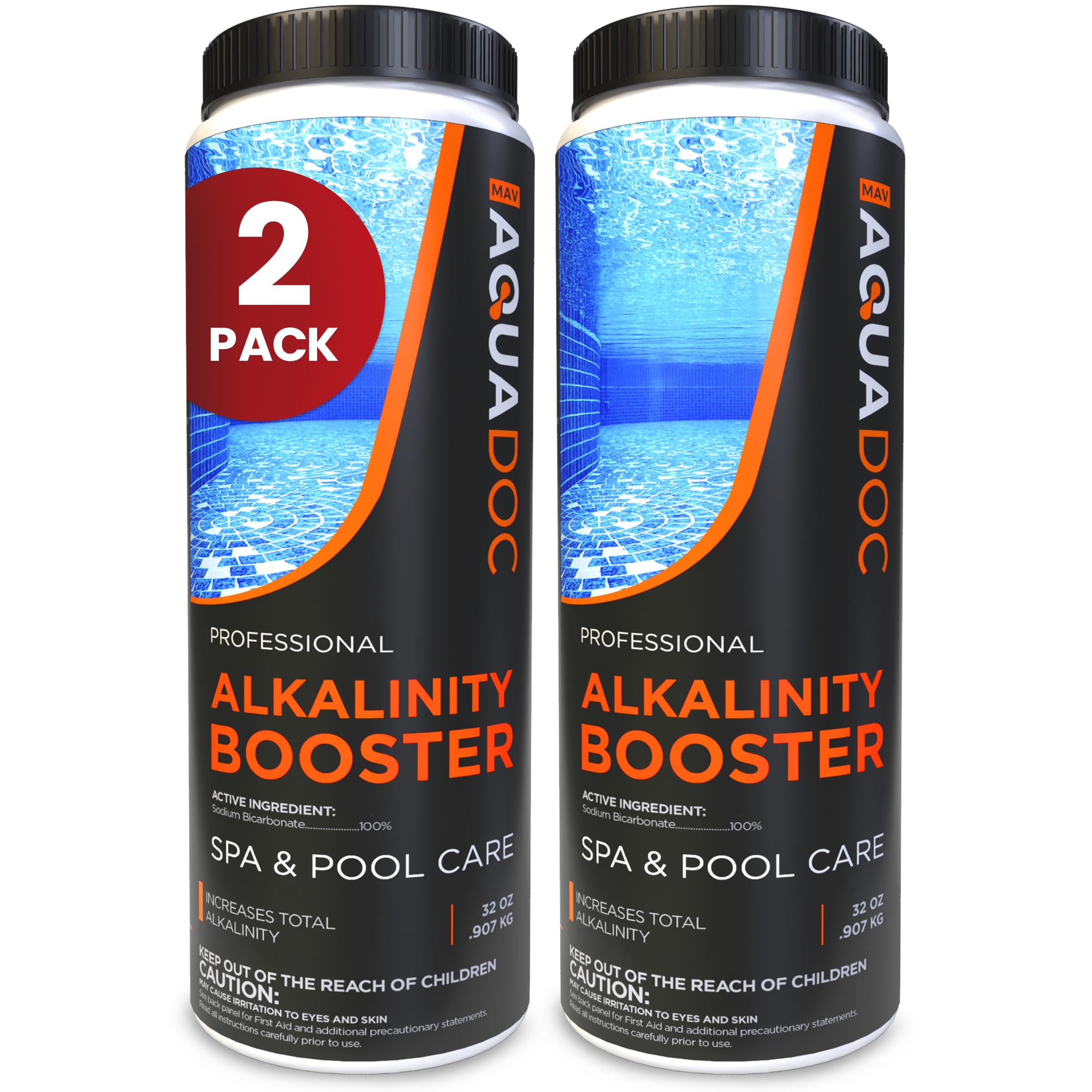AquaDoc Total Alkalinity Increaser for Hot Tubs & Spas - 2 lb (2 Pack)