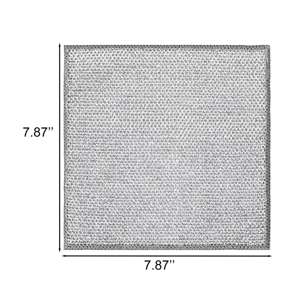 Hoowkawen Steel Wire Dishcloths,Double-Layer Non-Scratch Steel Wire Cleaning Cloth for Cookware,Sinks,Stove Tops, Dishes (10PCS)