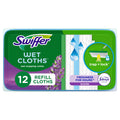 Swiffer Sweep + Mop, Wet Pads Refill, Floor Cleaner for Dirt, Dust, Hair, Cleaning Cloths for Mopping Home, Bathroom, Kitchen, All Purpose Multi-Surface Floor Wipes, Lavender, 12ct