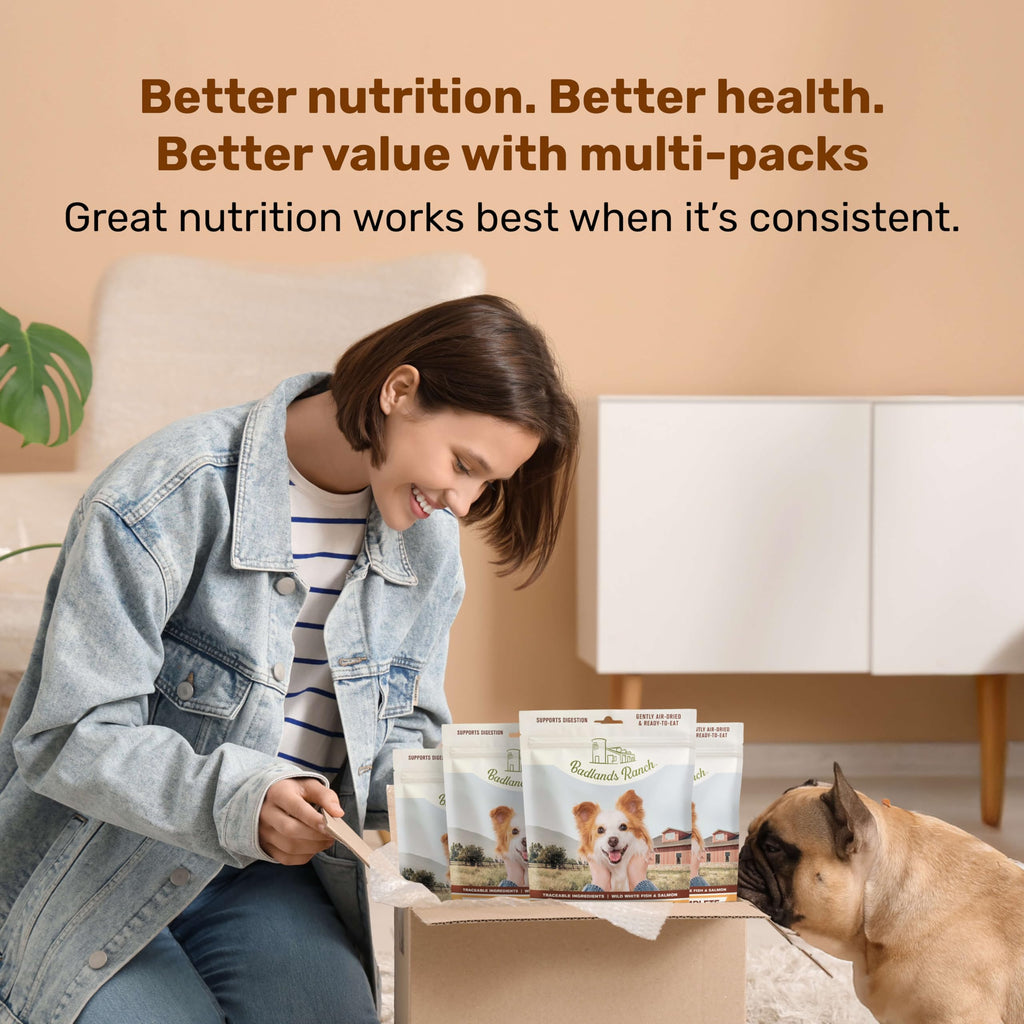 BADLANDS RANCH by Katherine Heigl – Superfood Complete Air-Dried Wild Fish & Turkey Dog Food – High Protein with Superfoods for Daily Wellness & Consistent Nutrition – 24 oz