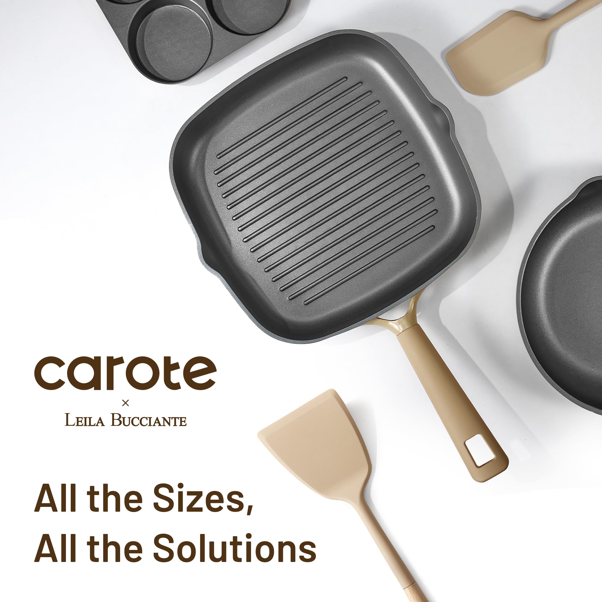 CAROTE 31PCS Pots and Pans Set, Nonstick Cookware Set Kitchen Non Stick Induction Titanium Cookware Non-toxic Granite Cooking set, PFOA Free