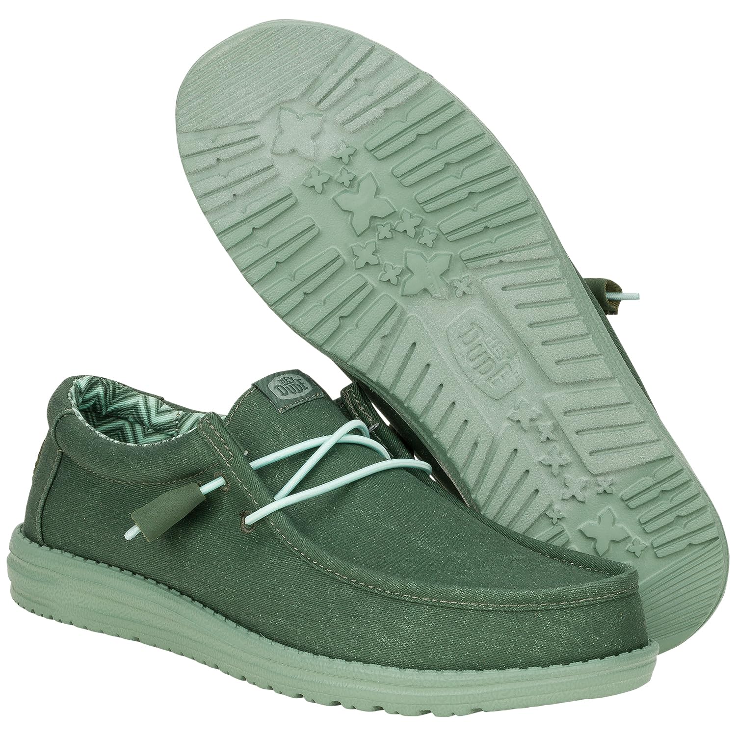Wally Stretch Canvas - Duck Green/Iceberg Green