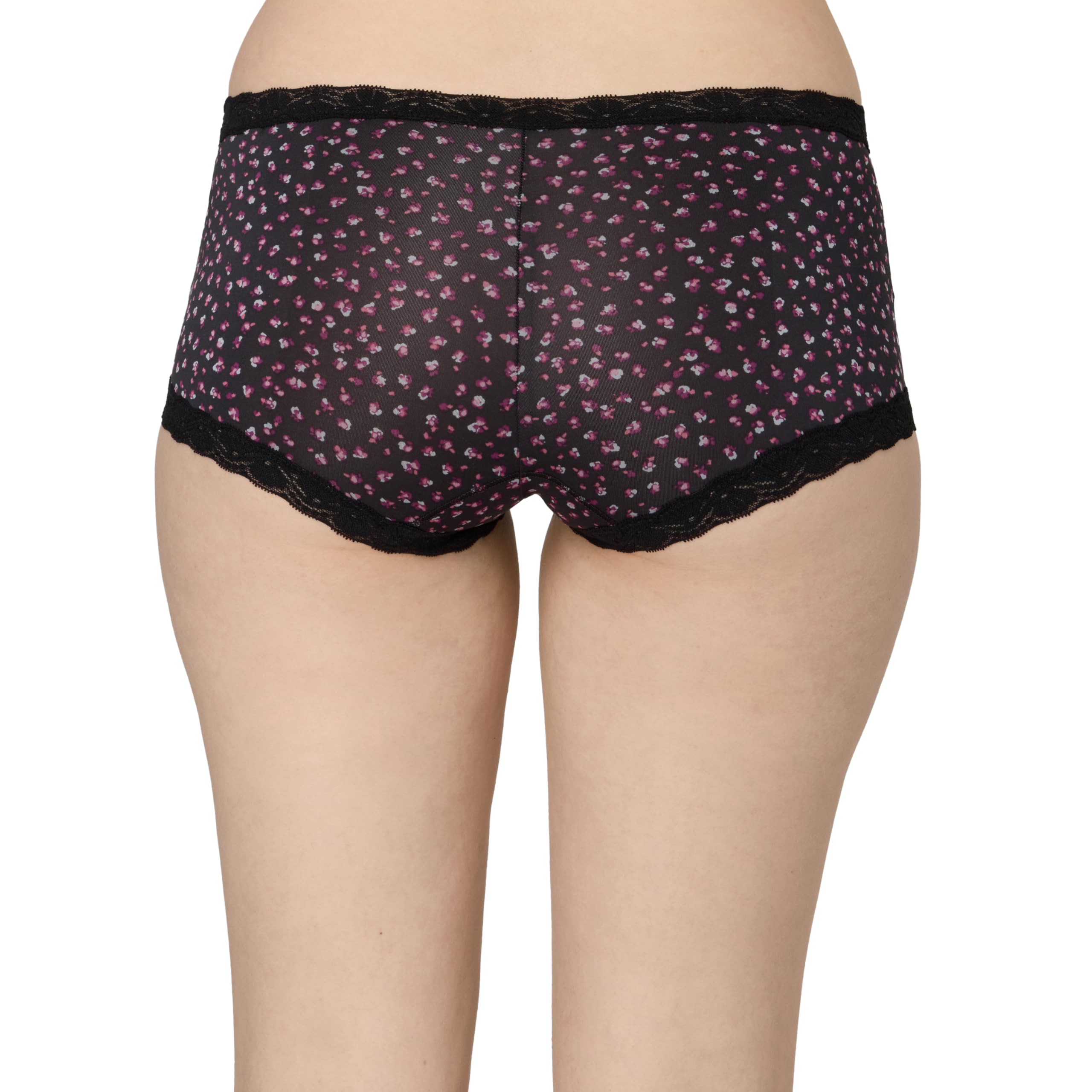 Maidenform Women's Underwear Boy Shorts Pack, 3-Pack, Microfiber Boy shorts Underwear Women Pack, Lace Panties for Women